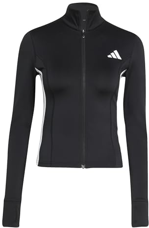 adidas Damen Workout Essentials 3-stripes Zip Through Jacket Sweatshirt