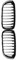 Kühlergrill Vorne Für 1Serie F20 F21 2015 2016 2017 Auto Frontstoßstange Nierengrills Haubengrill Glanz Schwarz Kühlergrill Vorne(Gloss Black)