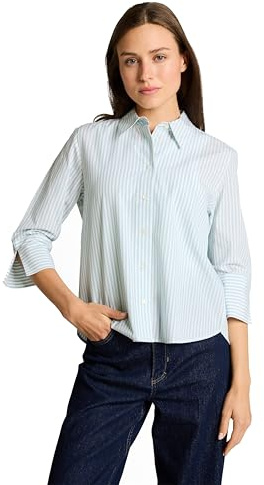 TOM TAILOR Damen Poplin-Bluse mit Streifen