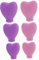 AUTSUPPL 6 Pièces Couvre Pinceaux Silicone Protection Réutilisable pour Pinceaux de Maquillage Accessoires Pratiques pour Fond de Teint et Fard à Paupières Rose