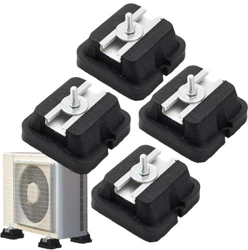 Amesor Patins De Support Pour Climatiseur - Base Antivibratile pour Climatiseur | Support Antivibratile Robuste Pour Système Pompe À Chaleur Et Condenseur Split