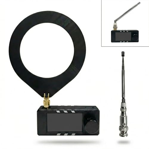 Portable V4 for ATS for MINI for SI4732 Radio, Built In Headphone Circuit for ESP32 Module Receiver 1.9-inch IPS High-definition Color Screen Pocket Radio For Hiking And Camping(CNC)
