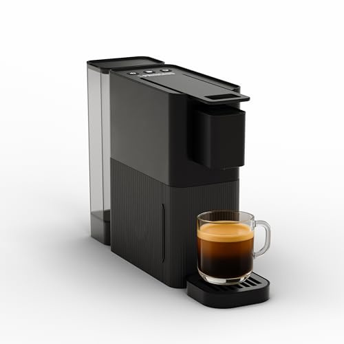 Princess Cafetera de Cápsulas – Para cafés cortos o largos – Ideal para el desayuno o una pausa café – Compatible con Nespresso® – 19 bares – Depósito extraíble de 0,8 L – 249423