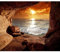 decomonkey Fototapete Meer Strand 300x210 cm Tapete Fototapeten Vlies Tapeten Vliestapete Wandtapete moderne Wand Schlafzimmer Wohnzimmer Sonnenuntergang Landschaft