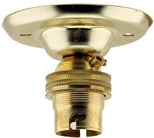 B22 Ampoule BATTEN support (liés à) Finition en laiton poli