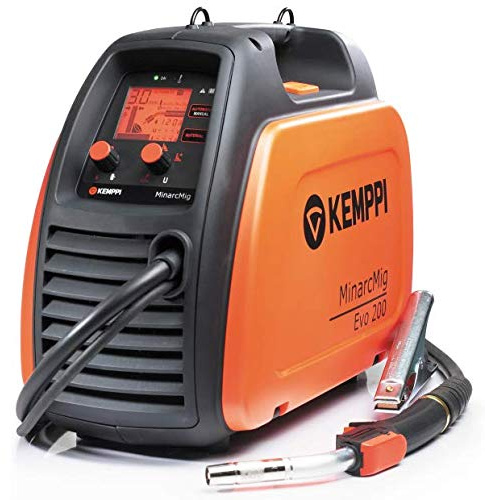 Kemppi - Equipo de soldadura inverter MinarcMig Evo 200 (para alambre de relleno, acero y mucho más)