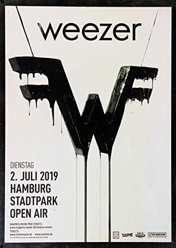 Weezer - I´m Just Being Honest, Hamburg 2019 » Konzertplakat/Premium Poster | Live Konzert Veranstaltung | DIN A1 «