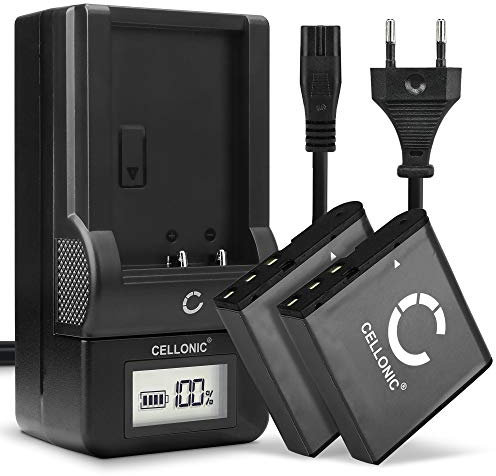CELLONIC, Batterie pour Caméra, Compatible avec Kodak LB-060, PIXPRO AZ525, AZ528, AZ522, AZ361 (3.7V, 950mAh) 2 Pièces + Chargeur