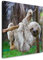 EAUZONE GmbH Baby Faultier 60x60cm Wandbild auf Leinwand, Kunstdruck Moderne Bilder