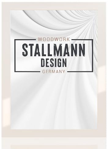 Stallmann Design 'New Modern' Bilderrahmen 20 x 60 cm | Farbe: Weiß Glanz | eleganter Frame für Ihre Fotos und Motive