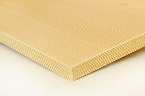 Schreibtischplatte 180x80 aus Holz DIY Schreibtisch direkt vom Hersteller vielseitig einsetzbar - Tischplatte Arbeitsplatte Werkbankplatte mit 125kg Belastbarkeit & Kratzfestigkeit - Astfichte