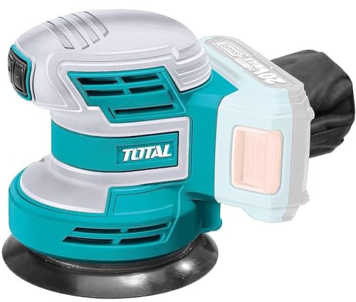 TOTAL - Levigatrice Rotorbitale 20V | Amig Binari Cassetti Scorrevoli | Rullo Antigoccia Imbiancare | Cesoia Potatura | Utensili Giardino | Set 4 | Chiusura Porte | Griglia Quadrata
