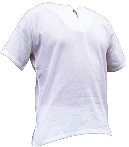 PANASIAM Shirt, 'K', 1button, White, XXL, Shortsleeve