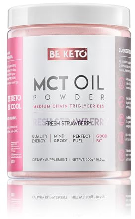 Aceite MCT en polvo - Fresa fresca 300g
