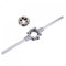 sourcing map Troquelado Mango Llaves Juego, M16 x 1.5 Roscado Redondo Troquel y 38mm (Ajuste M12-M16 Troqueles) Soporte Ajustable Llave Manual Herramienta