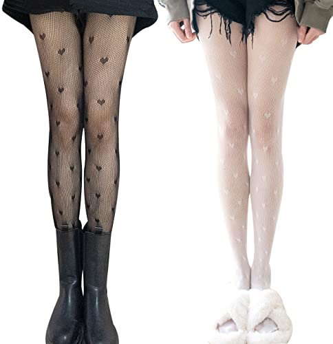 SERAPHY Strumpfhosen Damen Muster, Netzstrumpfhose mit Reizvollen und Charmanten Aushöhlen Muster, Schiere Mesh Loch Strumpfhose