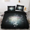 VESILE Musik Bettwäsche 135x200 2 Teilig Set - Weiche Winter Wendebettwäsche 135x200 Musiknoten mit 1 Kissenbezug 80x80 cm, Atmungsaktive Angenehme Mikrofaser Bettwäsche Set mit Reißverschluss