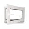 Kellerfenster - Kunststoff - Fenster - weiß - BxH: 70 x 60 cm - 700 x 600 mm - DIN Rechts - 3 fach Verglasung - 60 mm Profil