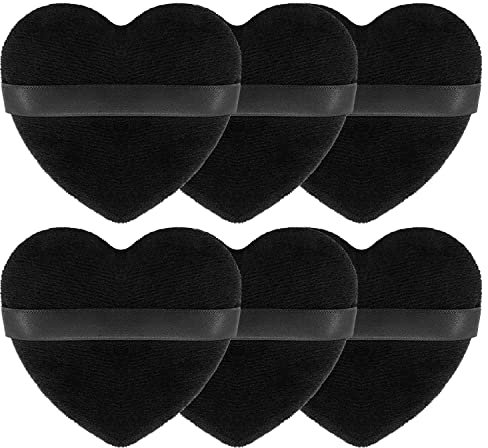 Spunspon Puderquaste für das Gesicht, weiche Herzform, Make-up-Puff, für loses Puder, Mineralpuder, Körperpuder, Velours, Kosmetik, Foundation, Blender, Schwamm, Schönheit, Make-up, Werkzeuge,