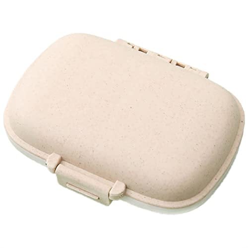 1 Medikamentenboxen,Medikamentenbox 7 Tage 8 Fächer,Tablettenbox Morgens Mittags Abends,Pillendose,Pill Organizer,Tabletten Box,Reise-Pillen-Organizer, Tragbare Pillendose, kleine Pillendose