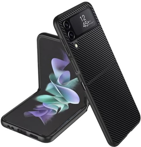 Topme Handyhülle Kompatibel mit Samsung Galaxy Z Flip3 / Samsung Galaxy Flip 3 2021 (6.7) – Sicherer und Stilvoller Schutz - Kevlar