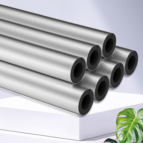 Gaine Isolante de Tuyau Anti-Gel et Calorifuge,Tubes d'Isolation Thermique,Protection Contre l'Humidité de Tuyaux d'Isolation,Convient pour Tuyau de 22-114 Mm de Diamètre (76x15mm/3x0.6in)