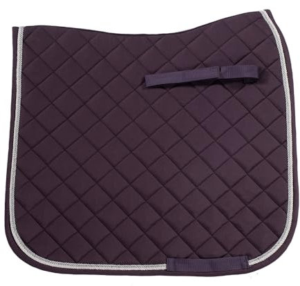 HKM Schabracke Misty aus Reiner Baumwolle, Dressurschabracke Pferd, dunkellila