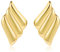 ALEXCRAFT Chunky Statement Ohrringe Gold Tropfen 14K Goldene Ohrringe Damen Geschenk für Frauen Freundin Mama Mädchen