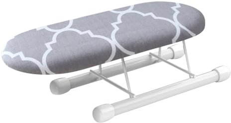 ISCBAFYX Asse da stiro con maniche piccola, superficie da stiro 4X 11, asse da stiro con maniche imbottite, elementi essenziali per la casa di base (Colore : Grey)