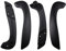 cantondz 2xPoignées de porte intérieures avant gauche droite noires compatibles avec Renault Megane 3 2008-2016 Fluence 2009-2015 (vis non incluses)