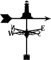 LYDSB Girouette de Phare Rétro Toit Noir Girouette de Jardin en Fer en Métal Indicateur de Direction du Vent Durable pour Jardin Patio Ferme Grange Garage Clôture Gazebo Décoration Extér