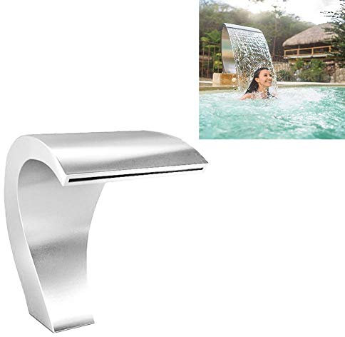 Wasserfall-Springbrunnen aus Edelstahl für Teich und Swimmingpool