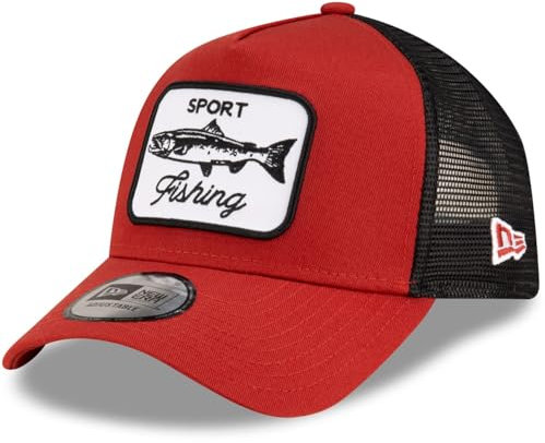New Era A-Frame Mesh Trucker Cap - Outdoor Fishing Rust