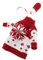 OKUMEYR 1 Satz Weihnachtsweinflaschen-set Partyweinflaschenkleidung Flaschendekoration Weihnachtskleidung Für Weinflaschen Weinflasche Pullover Weinzubehör Flaschenhüllen Rot Garn