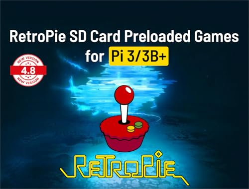 Fastoe 128GB Gaming microSD Card Preinstalled RetroPie with Games for Raspberry Pi 3/3B+