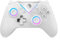 Floweringbeter Manette de jeu avec boutons tactiles, design compact pour Switch PC, accessoire de jeu noir et blanc (CM617-blanc)