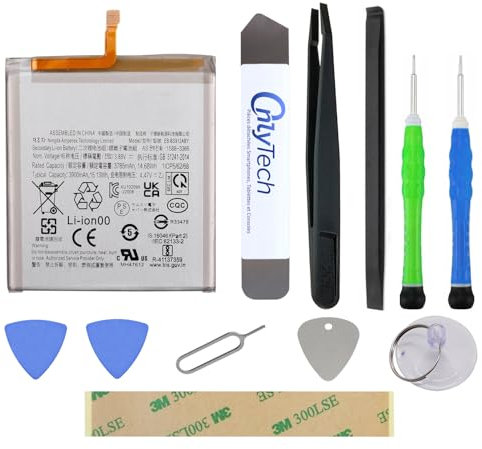 OnlyTech - Batteria di ricambio premium per Samsung Galaxy S23 (S911B) - 3900mAh - Qualità identica con kit di riparazione 10 Strumenti