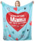 Geoyien Geschenke für Mama, Mama Geschenk, 150 * 135cm, Mama Geburtstagsgeschenk, Mutter Tochter Geschenk, Die Weiche Decke Frauen, Blau