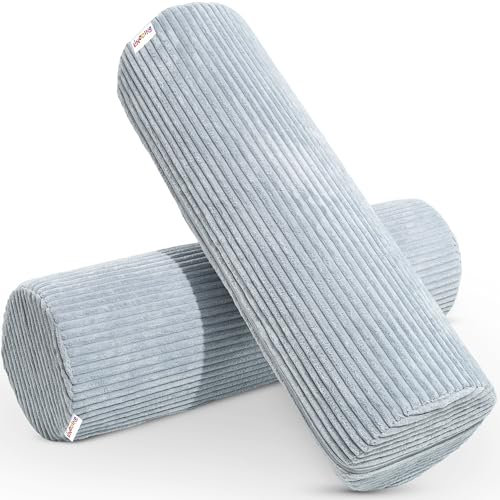 Linodino® Kuschelrollen – Spielsofa Add-ons im 2er-Set | Erweiterungs-Bauteile als Armlehnen, Rollelemente oder kreatives Bauteil für das Kinderzimmer I Kuschelrollen I Einhornblau