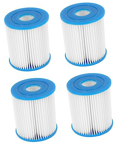 Toyvian 4 Pièces Accessoires de Filtre à Piscine Filtre à Pompe Filtre de Piscine filtres de Piscine Remplacement Filtre à Eau de Piscine Nettoyer la Pompe de Circulation Plastique Bleu