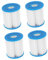 Toyvian 4 Pièces Accessoires de Filtre à Piscine Filtre à Pompe Filtre de Piscine filtres de Piscine Remplacement Filtre à Eau de Piscine Nettoyer la Pompe de Circulation Plastique Bleu