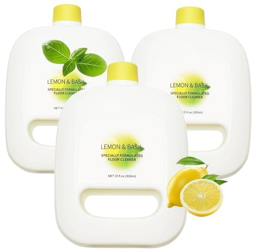 Gcbhfjrcyz 930 Ml Dekontaminations-Bodenreinigungsflüssigkeit, Kompatibel Mit Narwal Freo X J2/J3/J4 Ultra Sweeping Robot Cleaner(3bottl)