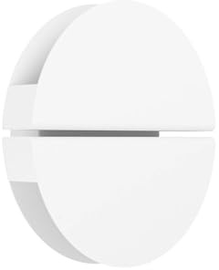 EGLO LED Wandlampe außen Vascella Outdoor Wandleuchte | mit indirekter Beleuchtung, runde Außenlampe, Wandspot aus Edelstahl in Weiß, warmweiß - kaltweiß, IP44, Ø 18 cm