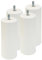 AltoBuy ELEA - Jeu de 4 Pieds 15 cm Blanc pour sommier tapissier