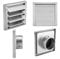 100MM Air Vent Duct Grill Stainless Steel Fan Outlet Wall Square Air Vent Square Tumble Dryer Extractor