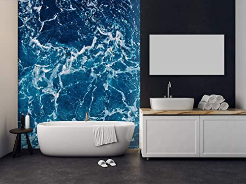 Fotomural Vinilo Para Pared Agua de Mar | Fotomural para paredes | Mural | Fotomural Vinilo Decorativo | 100 x 70 cm | Decoración comedores, salones, habitaciones