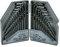 ZENO Allen Key Set 30PCS | Metric & Imperial Hexagonal | 0.7-10 mm & 0.028 to 3/8 inch | Allen Hex Keys in Plastic Box | Short and Long