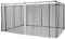 Outsunny Zanzariera per Gazebo, Tende Zanzariera di Ricambio Universale con Cerniere, 335x207cm, Nero e Beige