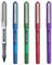 Uni-Ball UB-157D Tintenroller mit flüssiger Tinte, 0,7 mm, 5 Stück, Schwarz, Blau, Grün, Rot und Violett