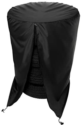 Ferocity Reifen Aufbewahrung Reifenbezug Reifenabdeckung 60 x 100 cm Wasserabweisender Autoreifen Beutel mit Reißverschluss und Kordelstopper für 4 Räder Schonbezug Farbe Schwarz [097]